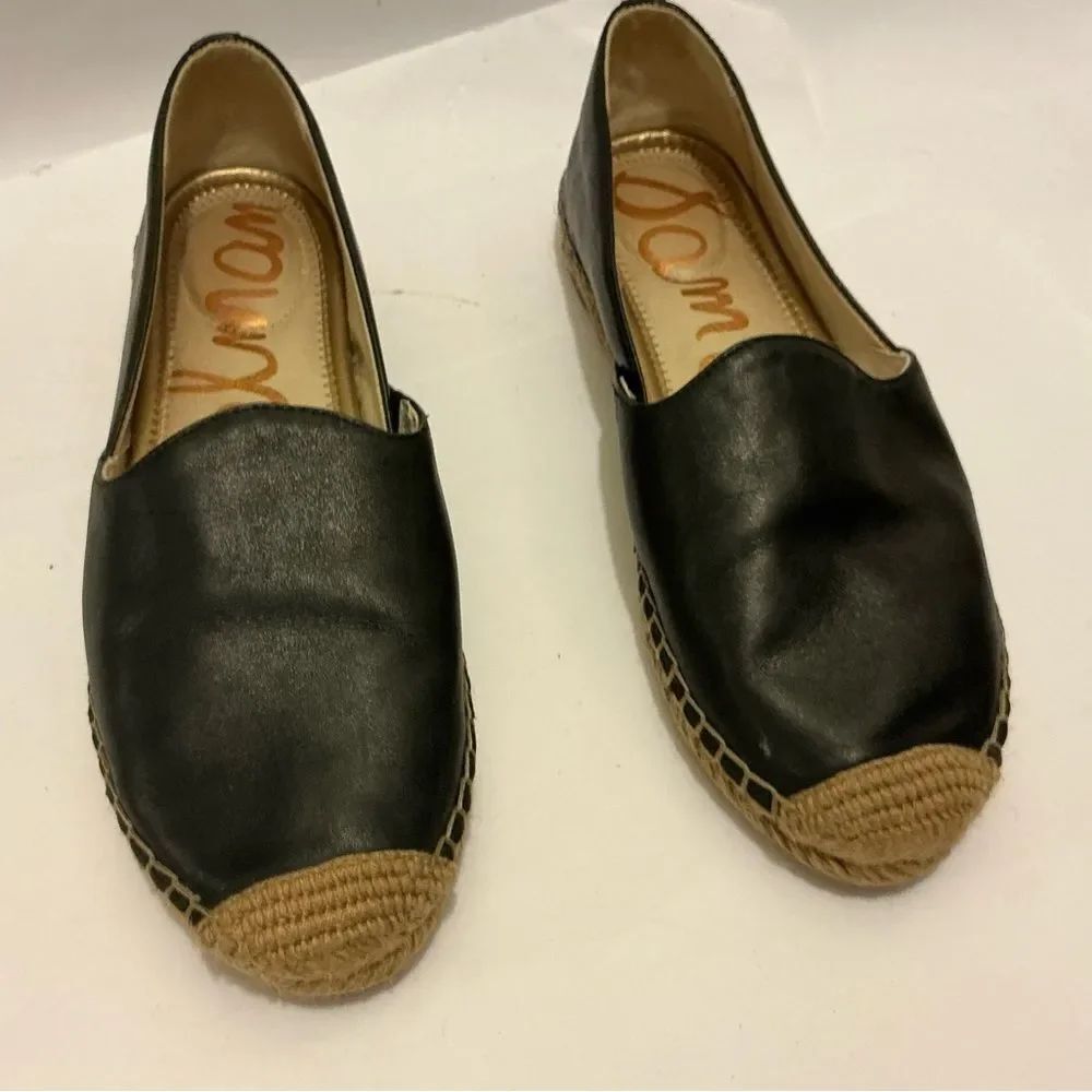 Sam Edelman Black and Tan Espadrilles